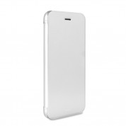Puro Wallet Booklet - кожен флип калъф и стойка за iPhone 6, iPhone 6S (бял) 3