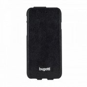 Bugatti FlipCase Geneva - вертикален кожен калъф за iPhone 6, iPhone 6S (черен)