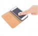 Moshi Overture Flip Wallet Case - кожен/текстилен калъф, тип портфейл и поставка за iPhone 6, iPhone 6S (титан-кафяв) 3