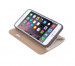 Moshi Overture Flip Wallet Case - кожен/текстилен калъф, тип портфейл и поставка за iPhone 6, iPhone 6S (бежов) 6