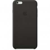Apple iPhone Case - оригинален кожен кейс (естествена кожа) за iPhone 6 Plus, iPhone 6S Plus (черен)