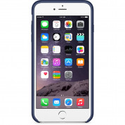 Apple iPhone Case - оригинален кожен кейс (естествена кожа) за iPhone 6 Plus, iPhone 6S Plus (син) 1