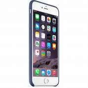 Apple iPhone Case - оригинален кожен кейс (естествена кожа) за iPhone 6 Plus, iPhone 6S Plus (син) 4