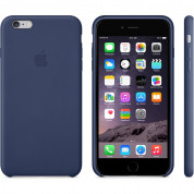 Apple iPhone Case - оригинален кожен кейс (естествена кожа) за iPhone 6 Plus, iPhone 6S Plus (син) 7