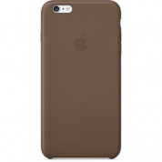 Apple iPhone Case - оригинален кожен кейс (естествена кожа) за iPhone 6 Plus, iPhone 6S Plus (кафяв)