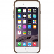 Apple iPhone Case - оригинален кожен кейс (естествена кожа) за iPhone 6 Plus, iPhone 6S Plus (кафяв) 1