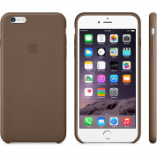 Apple iPhone Case - оригинален кожен кейс (естествена кожа) за iPhone 6 Plus, iPhone 6S Plus (кафяв) 6