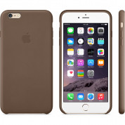 Apple iPhone Case - оригинален кожен кейс (естествена кожа) за iPhone 6 Plus, iPhone 6S Plus (кафяв) 5