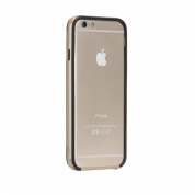 CaseMate Tough Frame Case - бъмпер с висока защита за iPhone 6, iPhone 6S (черен-златист)
