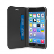 Puro Booklet - кожен флип калъф и стойка за iPhone 6, iPhone 6S (черен) 3