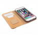 Moshi Overture Flip Wallet Case - кожен/текстилен калъф, тип портфейл и поставка за iPhone 6 Plus, iPhone 6S Plus (бежов) 2