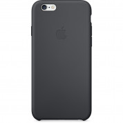 Apple Silicone Case - оригинален силиконов кейс за iPhone 6, iPhone 6S (черен)