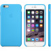 Apple Silicone Case - оригинален силиконов кейс за iPhone 6 Plus, iPhone 6S Plus (син) 2