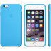 Apple Silicone Case - оригинален силиконов кейс за iPhone 6 Plus, iPhone 6S Plus (син) 3