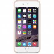 Apple iPhone Case - оригинален кожен кейс (естествена кожа) за iPhone 6 Plus, iPhone 6S Plus (бледо розов) 4