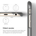 Elago S6P Slim Fit Case + HD Clear Film - качествен кейс и HD покритие за iPhone 6 Plus (сив) 6