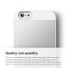 Elago S6P Outfit Aluminum + HD Clear Film - алуминиев кейс и HD покритие за iPhone 6 Plus, iPhone 6S Plus (бял) 6
