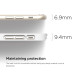 Elago S6P Outfit Aluminum + HD Clear Film - алуминиев кейс и HD покритие за iPhone 6 Plus, iPhone 6S Plus (бял) 3