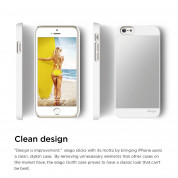 Elago S6P Outfit Aluminum + HD Clear Film - алуминиев кейс и HD покритие за iPhone 6 Plus, iPhone 6S Plus (бял) 8
