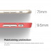 Elago S6P Outfit Aluminum Matrix + HD Clear Film - алуминиев кейс и HD покритие за iPhone 6 Plus, iPhone 6S Plus (светлочервен) 4