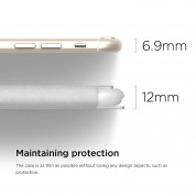 Elago S6 Leather Flip Case Limited Edition - луксозен кожен кейс от естествена кожа + HD покритие за iPhone 6 (бял) 3
