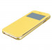 Wallet View Case - кожен калъф, тип портфейл за iPhone 6, iPhone 6S (жълт) 3
