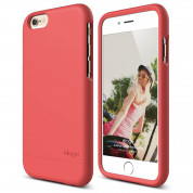 Elago S6 Glide Case for iPhone 6 + Front and Back Protection Film (italian rose)