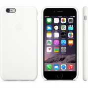 Apple Silicone Case - оригинален силиконов кейс за iPhone 6 Plus, iPhone 6S Plus (бял) 3