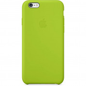 Apple Silicone Case - оригинален силиконов кейс за iPhone 6, iPhone 6S (зелен)