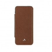 Vaja Nuova Pelle Bridge Argentina Leather Case - уникален кожен калъф (естествена кожа - ръчна изработка) за iPhone 5, iPhone 5S, iPhone SE (светлокафяв)