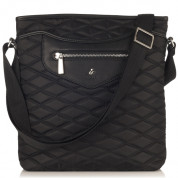 Knomo Maple Cross Body Bag - кожена чанта с презрамка за iPad и таблети до 10.2 инча (черен)