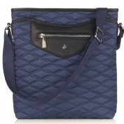 Knomo Maple Cross Body Bag - кожена чанта с презрамка за iPad и таблети до 10.2 инча (тъмносин)