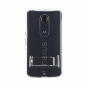 CaseMate Tough Naked Case - кейс с висока защита и вградена поставка за Motorola Google Nexus 6 (прозрачен)