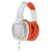 JBL J88i On Ear - слушалки с микрофон за iPhone, iPod, iPad и мобилни устройства (бял-оранжев)