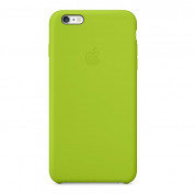 Apple Silicone Case - оригинален силиконов кейс за iPhone 6 Plus, iPhone 6S Plus (зелен)