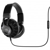 JBL Synchros S700 Over-Ear - слушалки с микрофон и управление на звука за iPhone, iPod, iPad и мобилни устройства (черни)