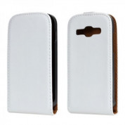 Leather Flip Case - вертикален кожен калъф за Samsung Galaxy A5 (бял)
