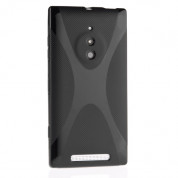 X-Line Cover Case - силиконов калъф за Nokia Lumia 830 (черен)