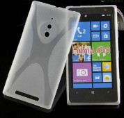 X-Line Cover Case - силиконов калъф за Nokia Lumia 830 (сив)