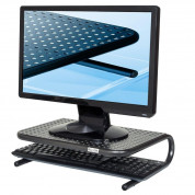 Allsop Metal Art Junior Monitor Stand - алуминиева поставка за MacBook, преносими компютри и монитори (черна) 2