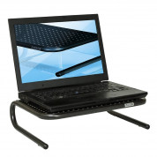 Allsop Metal Art Junior Monitor Stand - алуминиева поставка за MacBook, преносими компютри и монитори (черна) 1
