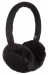 KitSound On-Ear Sequin Fur Audio Earmuffs - ушанки с вградени слушалки с 3.5 мм аудио жак за iPhone и мобилни устройства (черен) 2