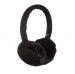 KitSound On-Ear Sequin Fur Audio Earmuffs - ушанки с вградени слушалки с 3.5 мм аудио жак за iPhone и мобилни устройства (черен) 1