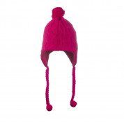 KitSound Audio Peruvian with Beanie with Fur Pom Pom Compatible with Smartphones, Tablets and MP3 Devices - pink 3