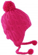 KitSound Audio Peruvian with Beanie with Fur Pom Pom Compatible with Smartphones, Tablets and MP3 Devices - pink 2