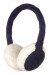 KitSound On-Ear Sheepskin Audio Earmuffs - ушанки с вградени слушалки с 3.5 мм аудио жак за iPhone и мобилни устройства (тъмносин) 3