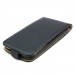 Leather Pocket Flip Case - вертикален кожен калъф с джоб за Alcatel OneTouch Idol 6030 (черен) 2