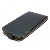 Leather Pocket Flip Case - вертикален кожен калъф с джоб за Huawei Ascend G6 (черен) 1
