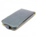 Leather Pocket Flip Case - вертикален кожен калъф с джоб за LG L Fino (сив) 2