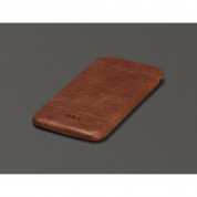 SENA Heritage UltraSlim Pouch - кожен калъф (естествена кожа, ръчна изработка) за  iPhone 8, iPhone 7, iPhone 6, iPhone 6S (кафяв) 2